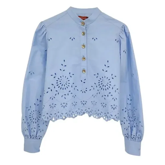 ALTUZARRA Margot Top in Danube FR34|XS - Picture 3 of 11